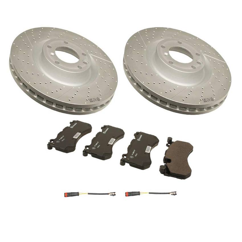 Mercedes Disc Brake Pad and Rotor Kit - Front (375mm) 008420412028